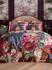 Joe Browns Pink Peacock Plumage Reversible Bed Set - Image 6 of 6