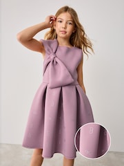mauve - Robe Baker by Ted Baker en néo-marine à nœud - Image 1 de 14