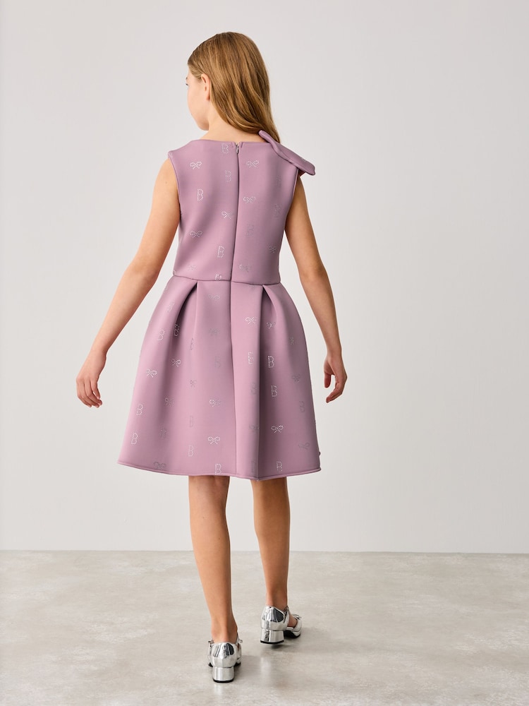 mauve - Robe Baker by Ted Baker en néo-marine à nœud - Image 2 of 14