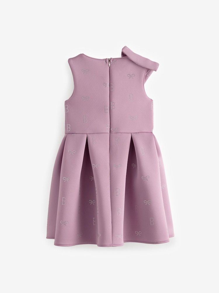 mauve - Robe Baker by Ted Baker en néo-marine à nœud - Image 9 of 14