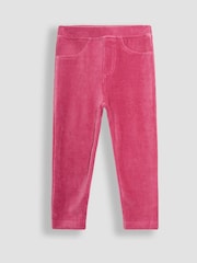 JoJo Maman Bébé Pink & Blue 2-Pack Jersey Cord Jeggings - Image 2 of 5