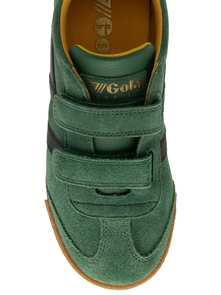 Gola Bottle Green Kids Harrier Strap Suede Strap Trainers - Image 4 of 4 Gola Bottle Green Kids Harrier Strap Suede Strap Trainers - Image 4 of 4