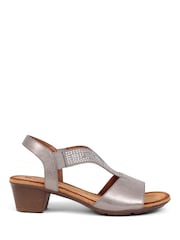 Pavers Natural / brown Pavers Natural Heeled Slingback Sandals - Image 1 of 5