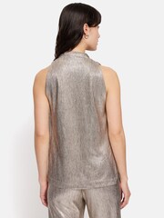 Jigsaw Gold Metallic Cowl Neck Top - Image 5 of 7