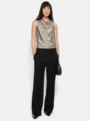 Jigsaw Gold Metallic Cowl Neck Top - Image 6 of 7
