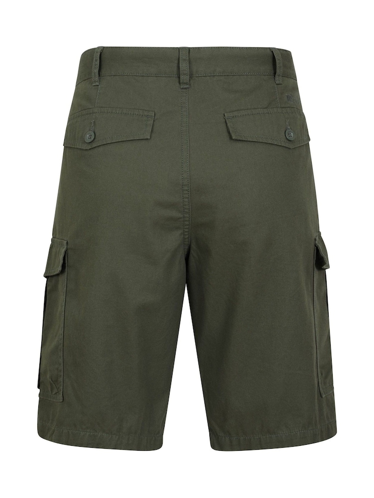 Mountain Warehouse Green Mens Lakeside 100% Cotton Cargo Shorts - Image 3 of 5