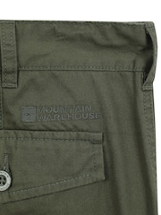Verde - Pantalones cortos cargo para hombre 100% algodón Lakeside de Mountain Warehouse - Imagen 5 de 5