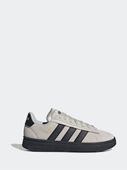 adidas Grey/Black Grand Court Alpha 00's Trainers - Image 1 of 9