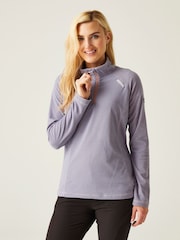 Regatta LIght Purple Womens Montes Half Zip Fleece - Image 1 of 7