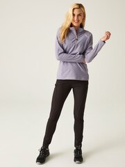 Regatta LIght Purple Womens Montes Half Zip Fleece - Image 3 of 7