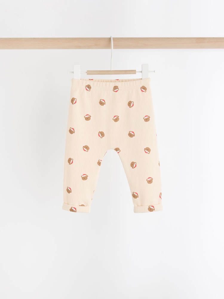Navy Santa Bear Baby Fleece Top and Joggers Set - Image 6 of 10