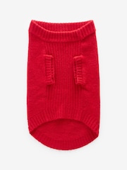 Red Candy Cane Heart Christmas Dog Jumper - Image 7 of 8