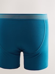 Rich Blue/Green 10 pack Sports Longer Length A-Front Boxers - Image 12 of 14