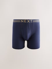 Rich Blue/Green 10 pack Sports Longer Length A-Front Boxers - Image 9 of 14