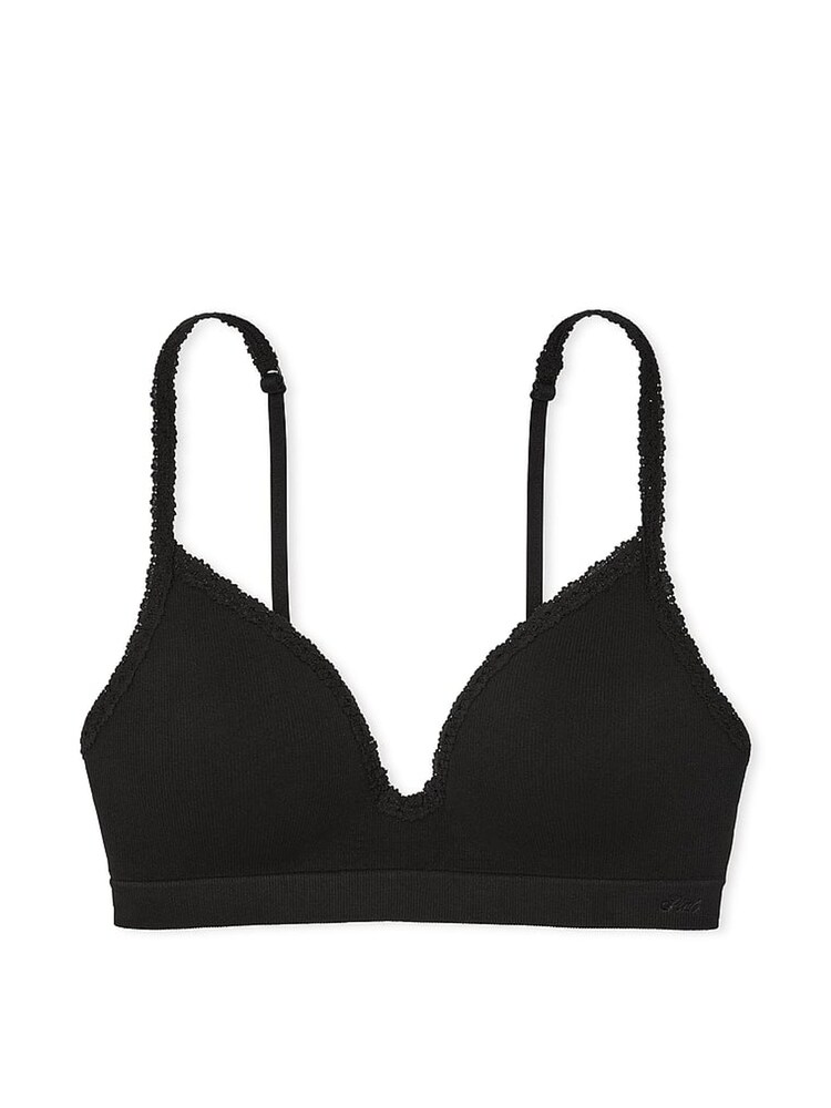 Victoria's Secret PINK Black Seamless Bralette - Image 3 of 3