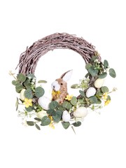 Premier Decorations Ltd 32cm Rattan Easter Rabbit Wreath - Image 2 of 2