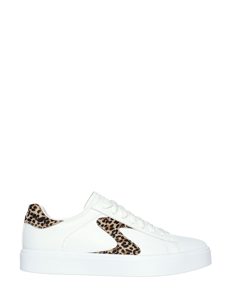 Skechers White Chrome Womens Eden LX  Trainers - Image 1 of 5