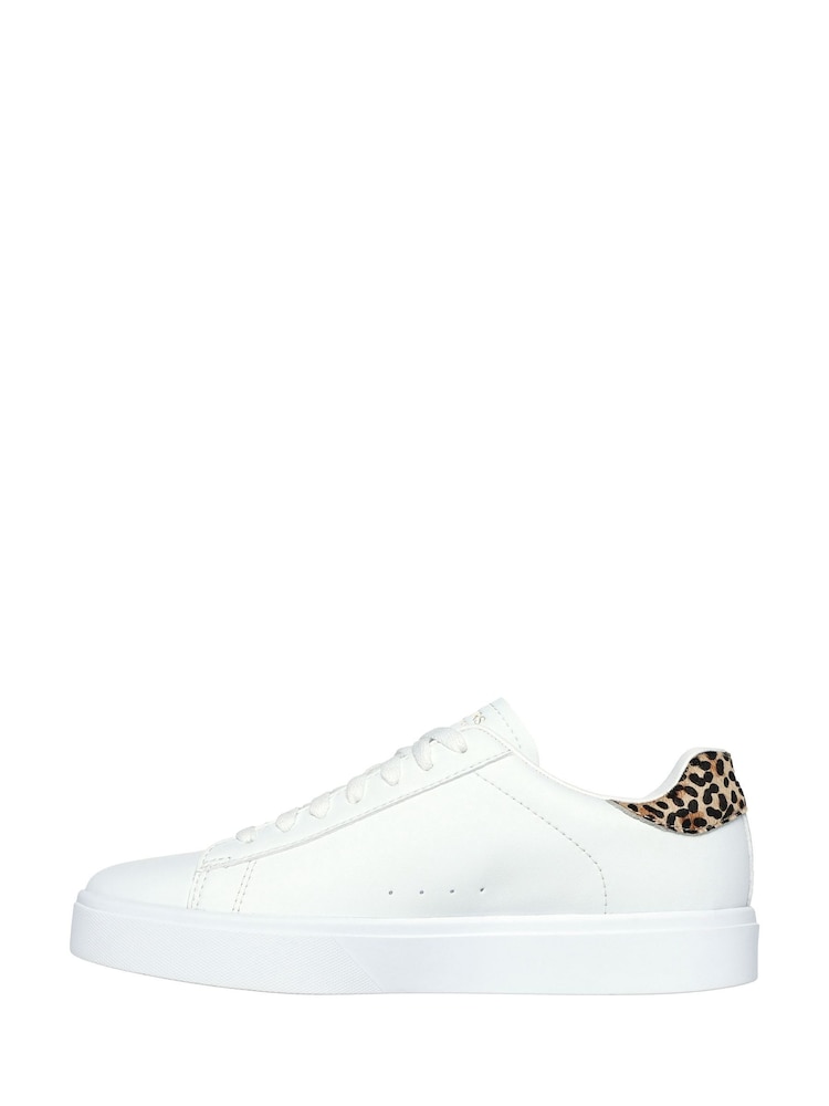 Skechers White Chrome Womens Eden LX  Trainers - Image 2 of 5