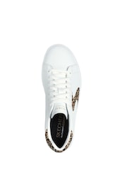 Skechers White Chrome Womens Eden LX  Trainers - Image 4 of 5