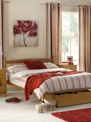Julian Bowen Antique Pine Pickwick Wooden Bed - Image 1 of 3