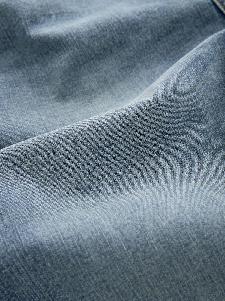 Bleu clair vintage - Coupe classique extensible et décontractée Jeans - Image 10 de 10