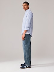 Bleu clair vintage - Coupe classique extensible et décontractée Jeans - Image 3 de 10