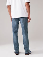 Bleu clair vintage - Coupe classique extensible et décontractée Jeans - Image 4 de 10