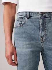 Bleu clair vintage - Coupe classique extensible et décontractée Jeans - Image 5 de 10