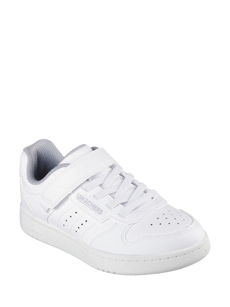 Skechers White Quick Street Trainers - Image 2 of 3