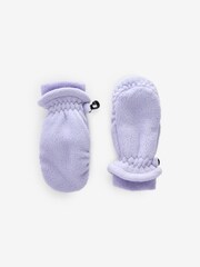 Lilac Purple Fleece Mittens (3mths-6yrs) - Image 1 of 1
