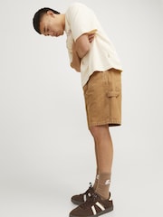 JACK & JONES Brown Relaxed Fit 100% Cotton Denim Shorts - Image 3 of 5