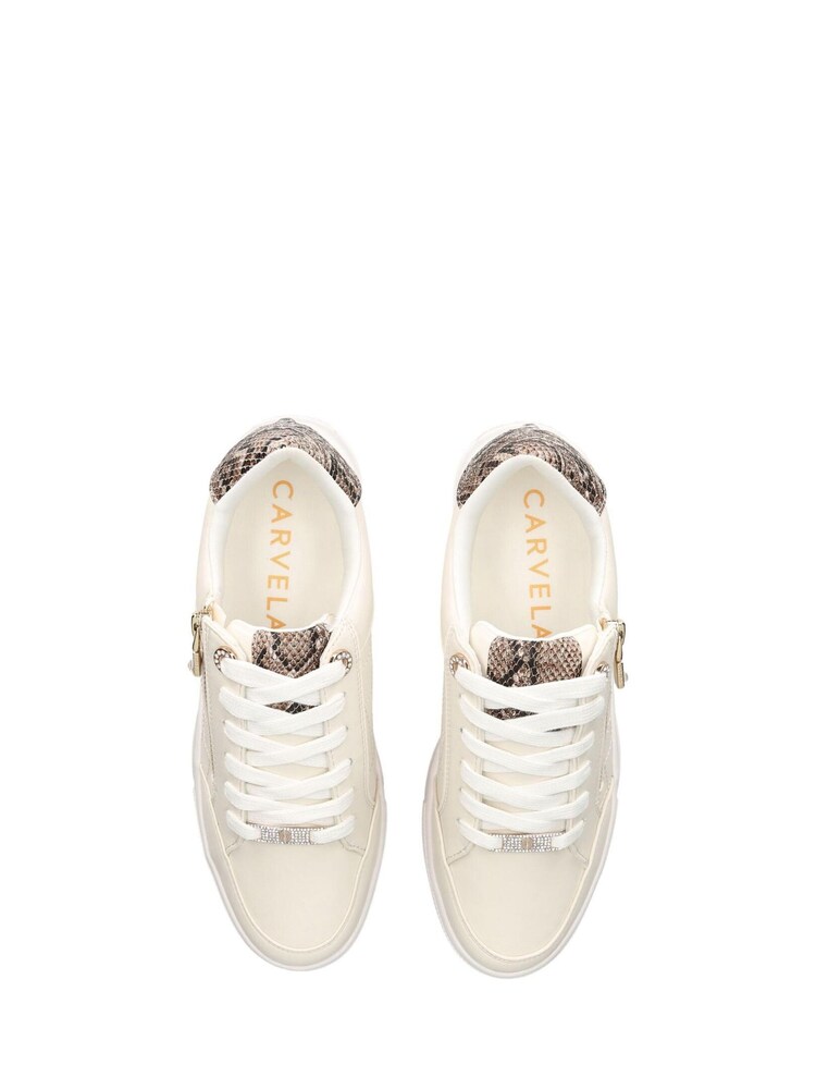 Carvela Jive Quilted Zip Trainers - Image 4 of 5