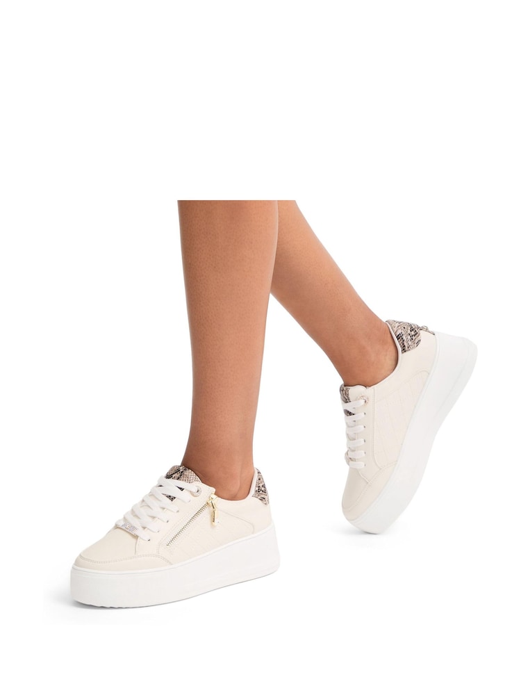 Carvela Jive Quilted Zip Trainers - Image 5 of 5