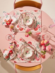 Cath Kidston Pink Archive Rose 12 Piece Dinner Set - Image 1 of 5
