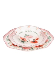 Cath Kidston Pink Archive Rose 12 Piece Dinner Set - Image 2 of 5