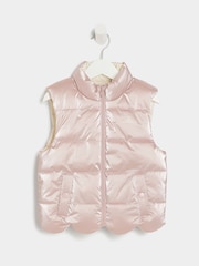 Chaleco reversible de niña de River Island - Imagen 1 de 4