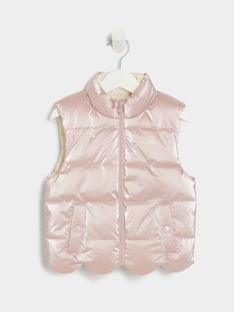 Chaleco reversible de niña de River Island - Imagen 1 de 4