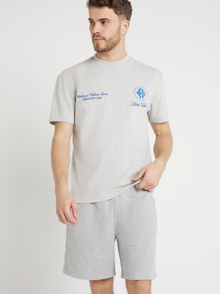 River Island Grey Regular Fit 100% Cotton Collete T-Shirt - Image 2 of 4