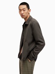 AllSaints Howl Brown Jacket - Image 4 of 8