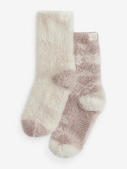 بني منك - Bath & Body Works Cosy Ski Socks 2 Pack - صورة 3 من 5