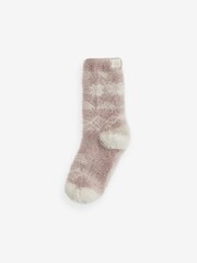 بني منك - Bath & Body Works Cosy Ski Socks 2 Pack - صورة 5 من 5