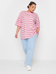 Yours Curve Grey 100% Cotton Boxy T-Shirt - Image 2 of 5