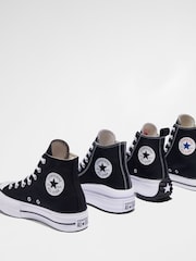 Converse Black Chuck Taylor All Star Wedge Trainers - Image 11 of 14