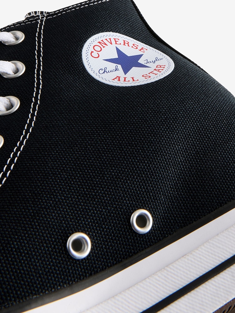 Buy Converse Black Chuck Taylor All Star Wedge Trainers from Next USA