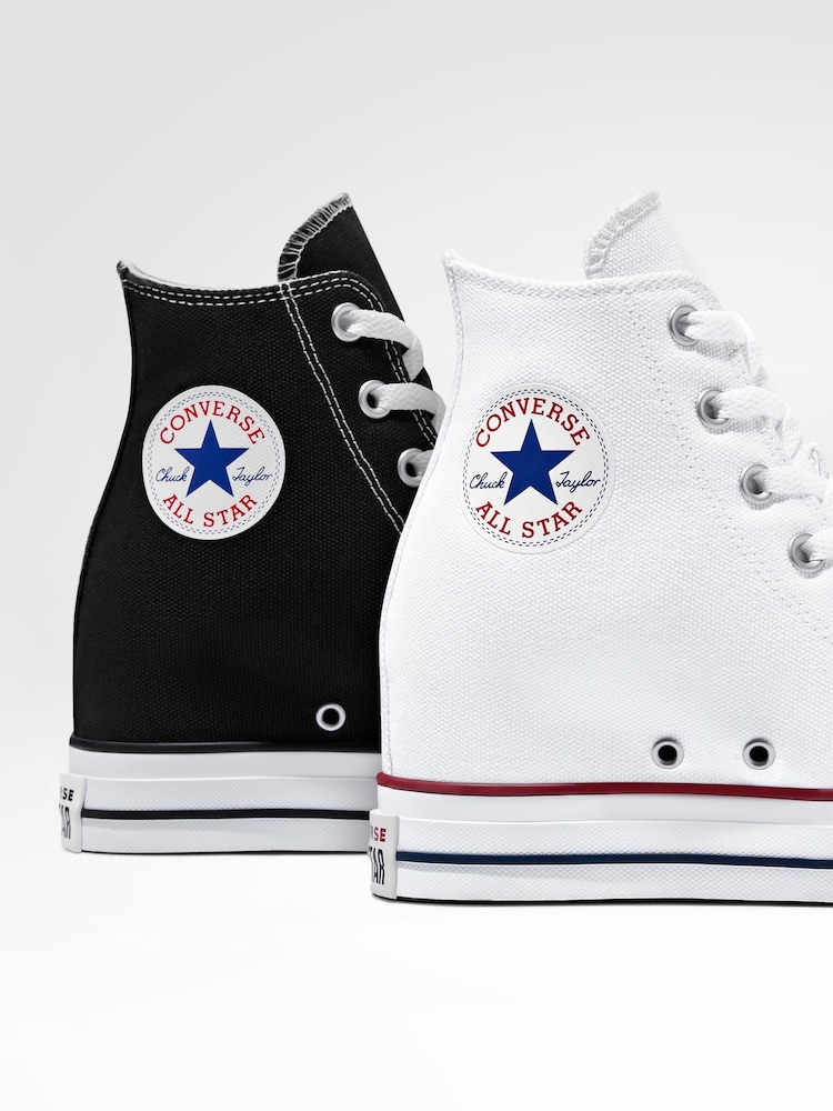 Converse Black Chuck Taylor All Star Wedge Trainers - Image 14 of 14