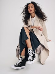 Converse Black Chuck Taylor All Star Wedge Trainers - Image 2 of 14