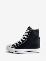 Converse Black Chuck Taylor All Star Wedge Trainers - Image 5 of 14