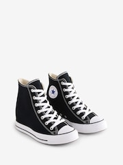 Converse Black Chuck Taylor All Star Wedge Trainers - Image 6 of 14