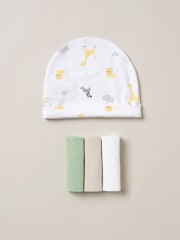 Rock-A-Bye Baby Boutique Pink 100% Cotton Print Gift Set 10 Piece - Image 5 of 6