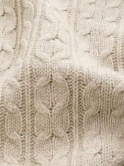 Neutral 100% Lambswool Premium Cable Knitted Jumper - Image 8 of 9